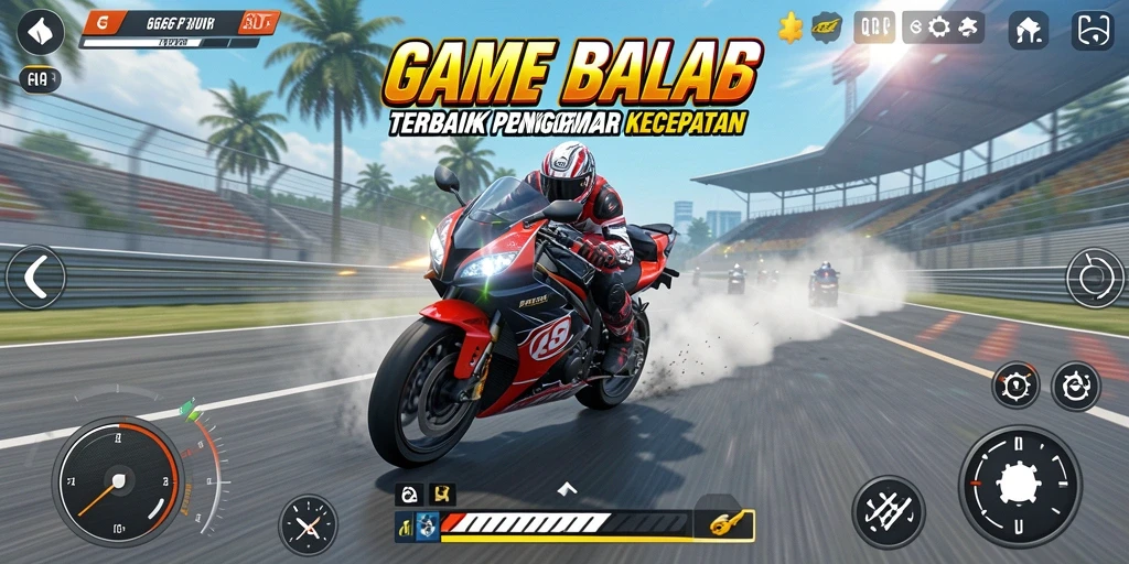 Gameplay seru balap motor di 666F yang menegangkan.