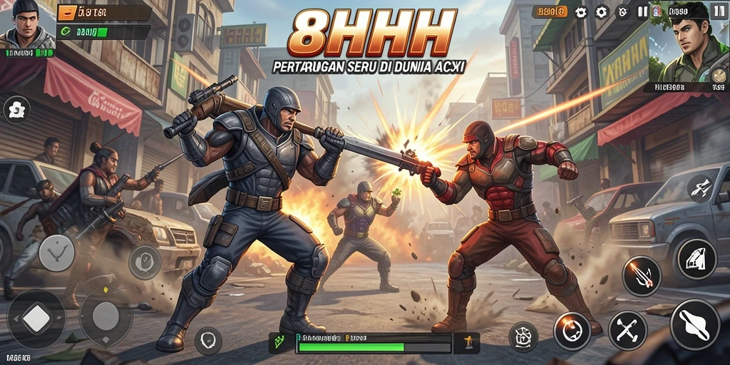 Tampilan gameplay seru 8HHH dengan aksi tak terlupakan.