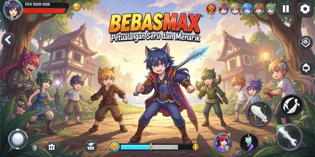 Gameplay menarik di dunia Anime yang penuh petualangan.