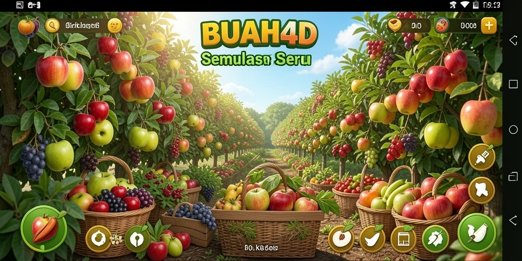 Gameplay BUAH4D yang menggembirakan dalam berkebun.