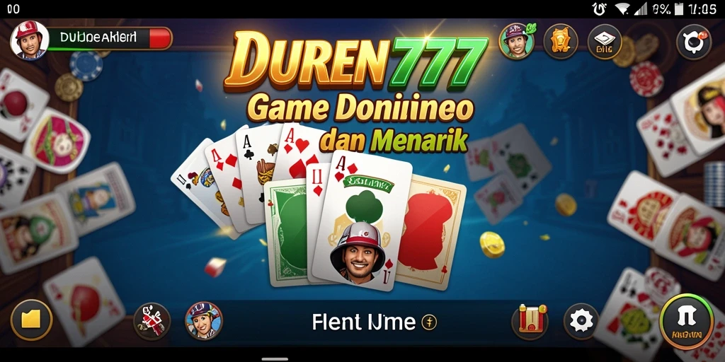Gameplay DUREN777 yang seru dan interaktif dalam permainan Domino.