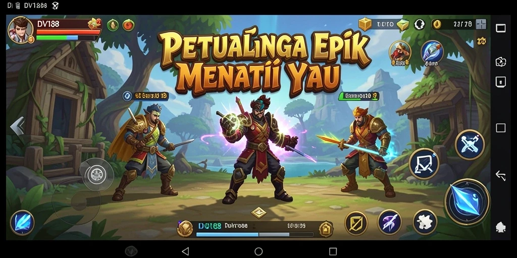 Screenshot gameplay DV188 menampilkan aksi petualangan yang seru dan menantang.