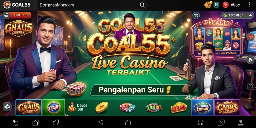Screenshot gameplay Live Casino yang menampilkan interaksi langsung dengan dealer.