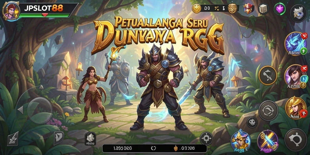 Screenshot JPSLOT88 menunjukkan aksi seru dalam permainan RPG.