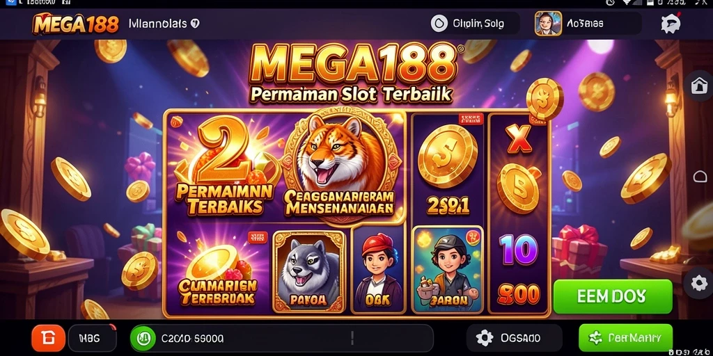 Tampilan gameplay Slot MEGA188 yang menarik dan menyenangkan.