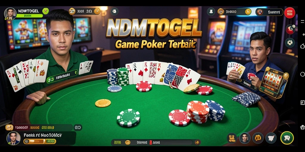 Tampilan gameplay seru dari NDMTOGEL dengan berbagai meja poker.