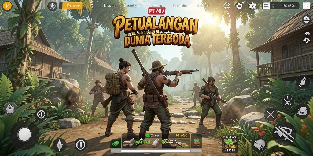 Tampilan gameplay seru dari dunia terbuka PT707.