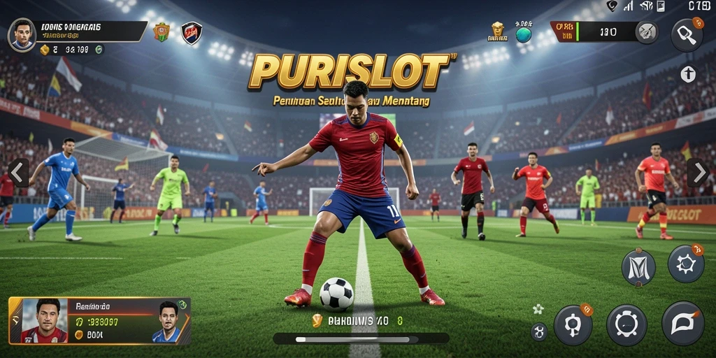 Screenshot gameplay PURISLOT yang menampilkan aksi olahraga seru.