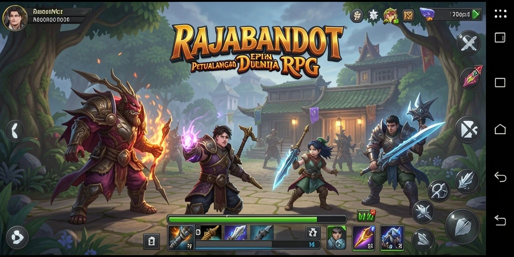 Screenshot menampilkan keseruan gameplay RAJABANDOT.