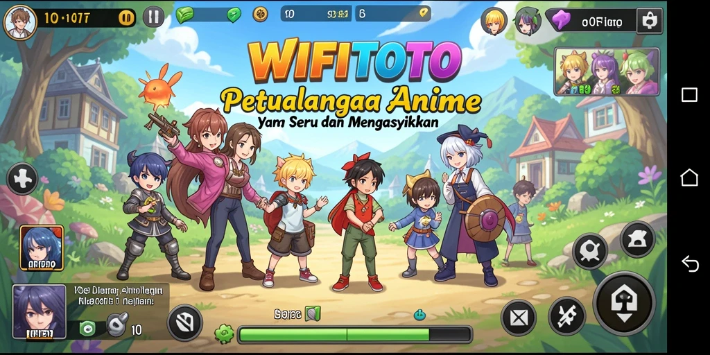 Tampilan menarik gameplay WIFITOTO dengan karakter animasi yang dinamis.