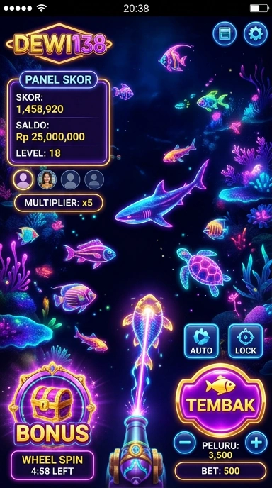 Screenshot aplikasi dewi138 dengan tampilan antarmuka yang menarik.